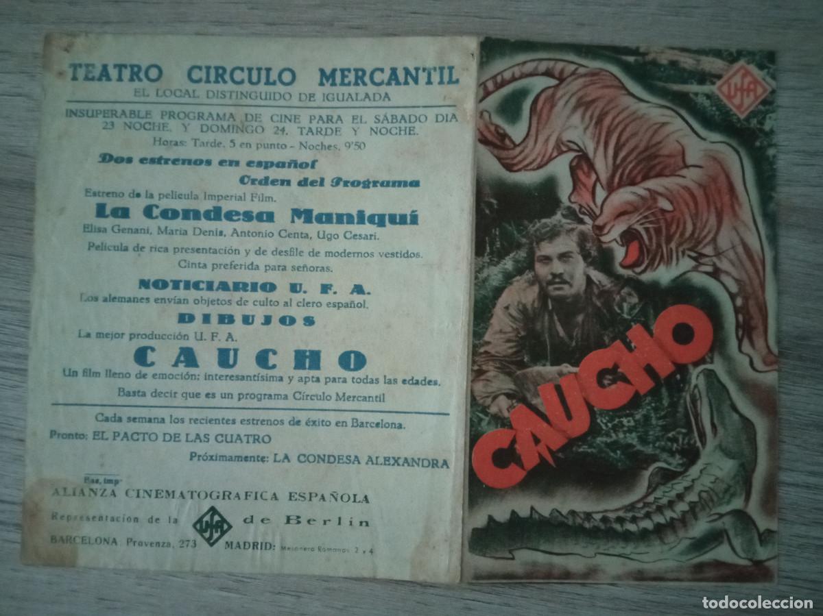 Cine: CAUCHO, TEATRO CIRCULO MERCANTIL DE IGUALADA - Foto 1