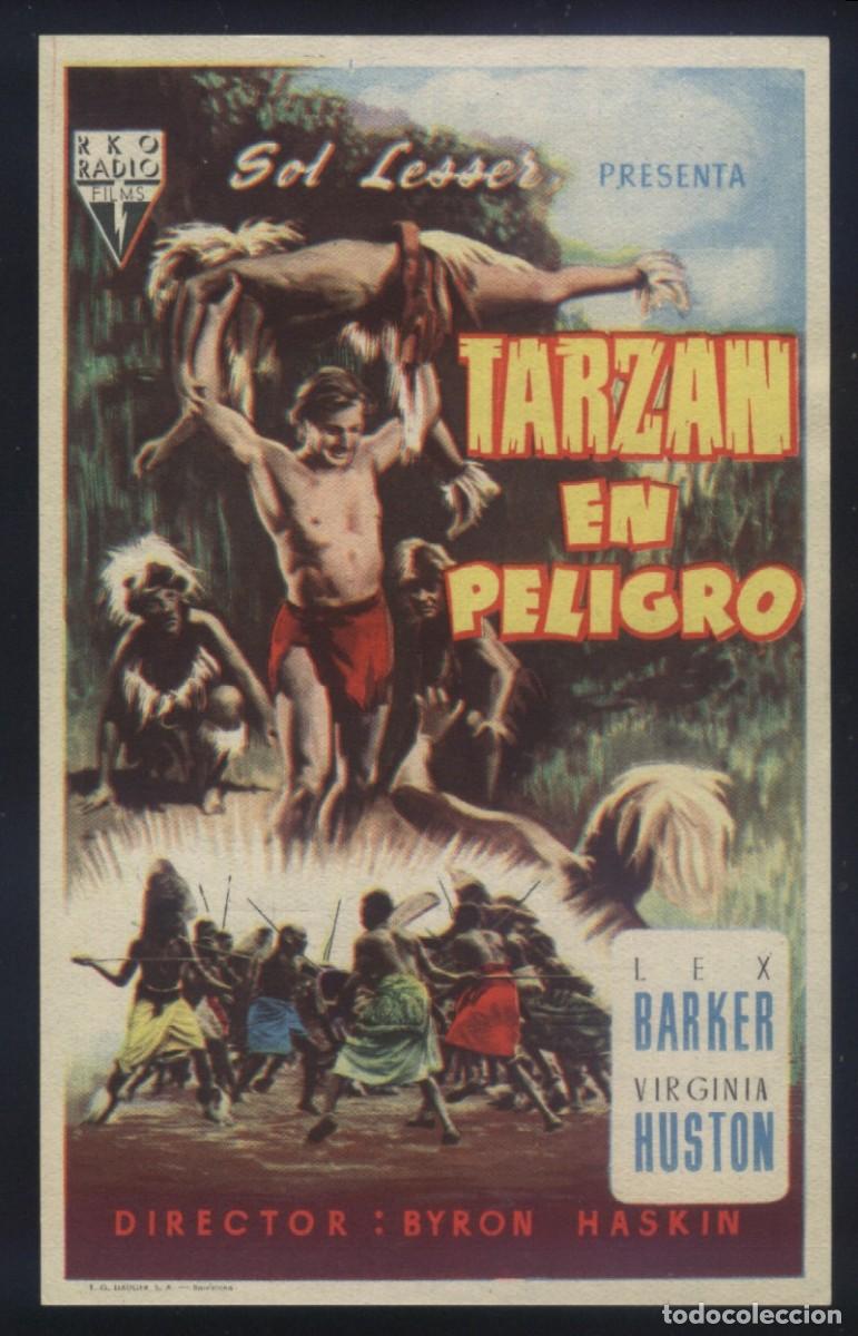  Foglietti di film di film antichi di cinema: Q-03940- TARZAN EN PELIGRO (Tarzan's Peril) (CINES MAXIMO Y ROVIRA) Lex Barker - Virginia Huston