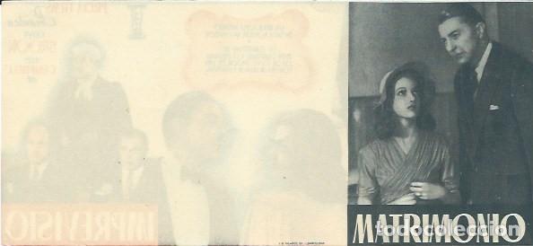 Cine: PROGRAMA DE CINE - MATRIMONIO IMPREVISTO - PROA FILMS - Foto 2