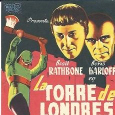 Cine: CARTEL DE CINE - LA TORRE DE LONDRES - BALET Y BLAY