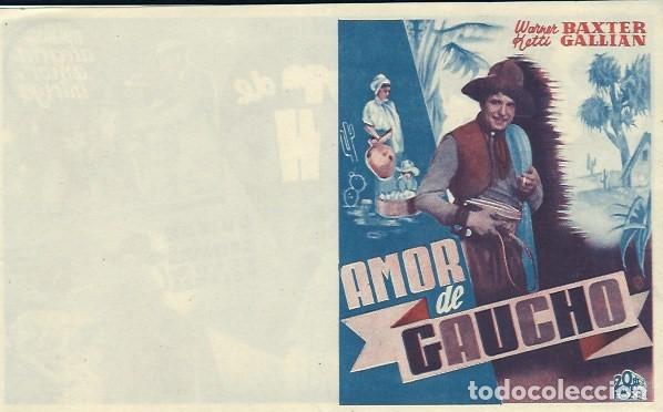 Cine: PROGRAMA DE CINE - AMOR DE GAUCHO - 20 TH CENTURY FOX - Foto 1
