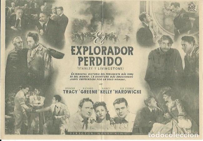 Cine: PROGRAMA DE CINE - EL EXPLORADOR PERDIDO - 20 TH CENTURY FOX - Foto 2