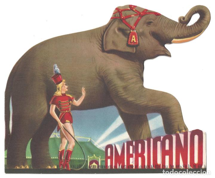 Cine: PTCC 166 CONGO PROGRAMA DOBLE ELEFANTE TROQUELADO CIRCO AMERICANO - Foto 2