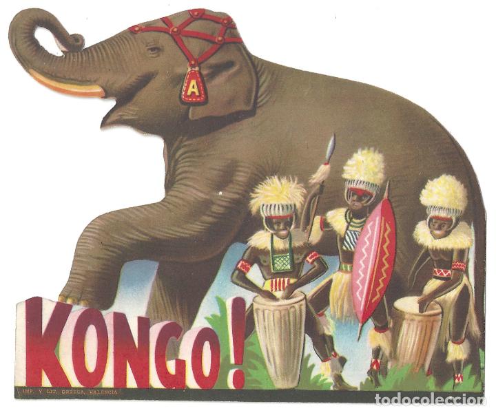 Cine: PTCC 166 CONGO PROGRAMA DOBLE ELEFANTE TROQUELADO CIRCO AMERICANO - Foto 1
