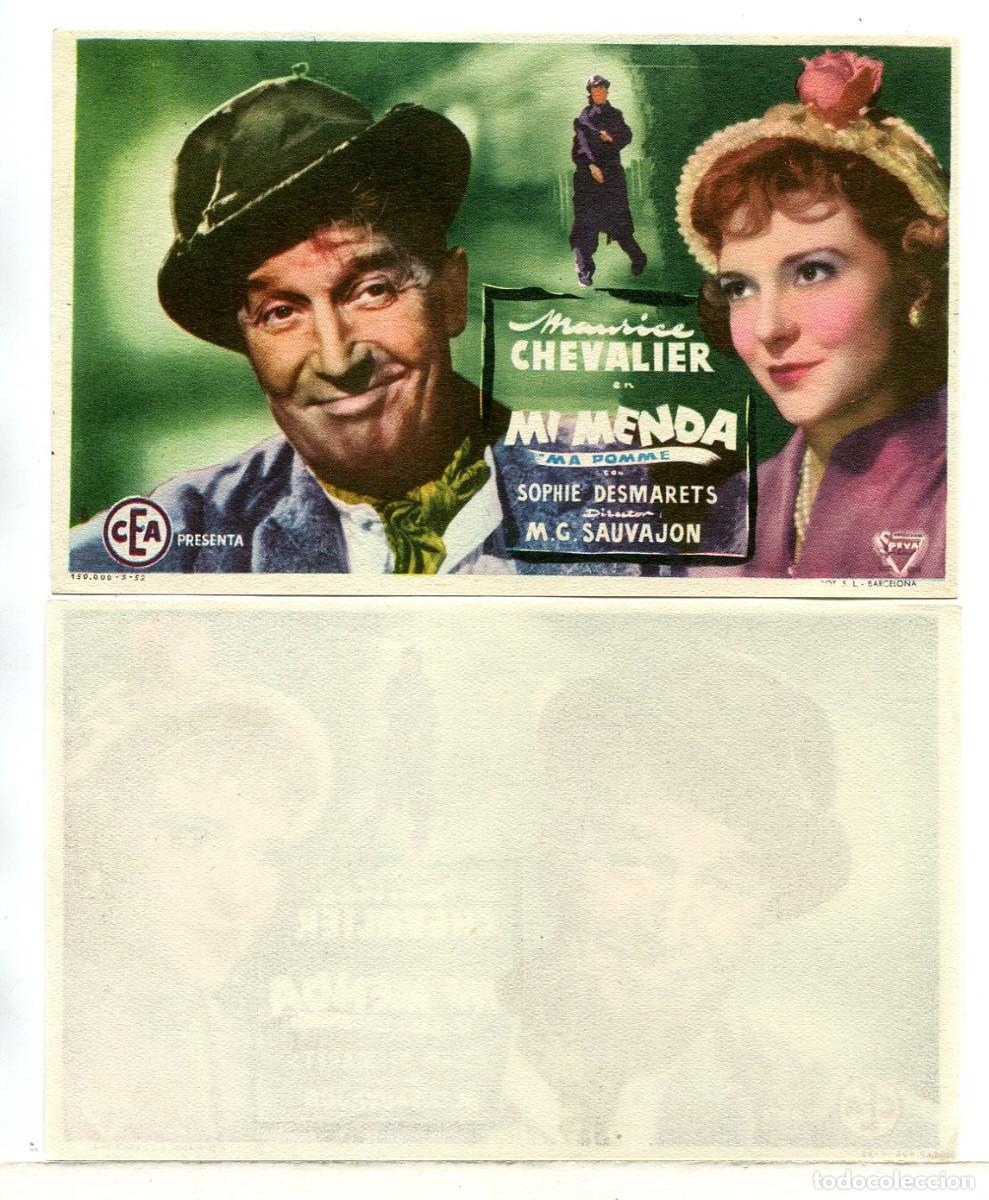  Foglietti di film di film antichi di cinema: MI MENDA, con Maurice Chevalier.