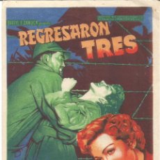 Cine: SENCILLO CINE MONTERROSA REUS 1953 REGRESARON TRES. Lote 381846624