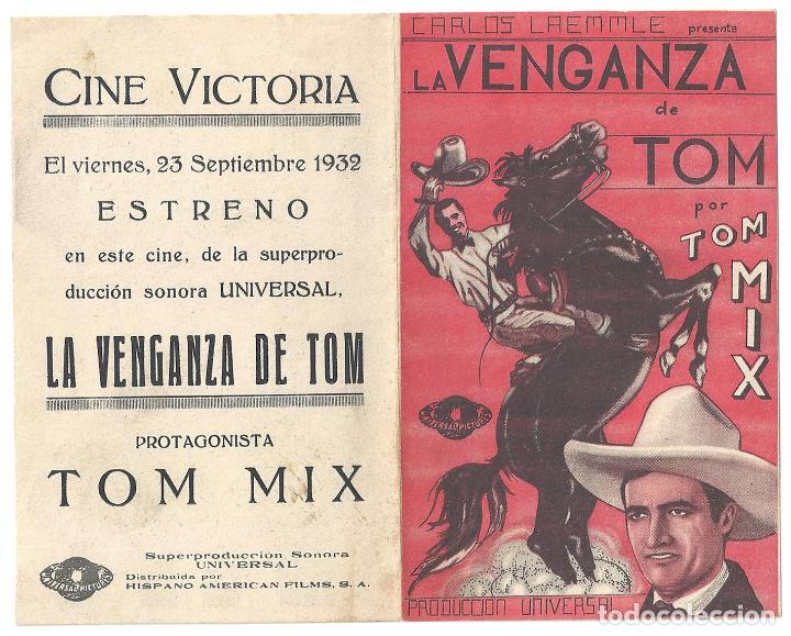 Cine: PTCC2 14 LA VENGANZA DE TOM PROGRAMA DOBLE UNIVERSAL TOM MIX - Foto 1