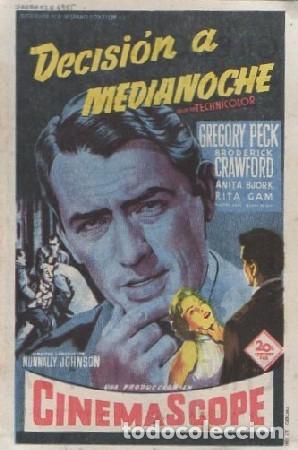 Cine: PROGRAMA DE CINE. DECISI&Oacute;N A MEDIANOCHE PC-6123 - Foto 1