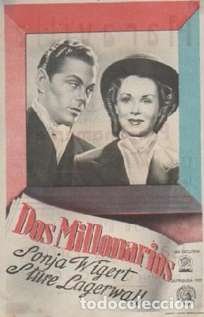 Cine: PROGRAMA DE CINE. DOS MILLONARIOS PC-6139 - Foto 1