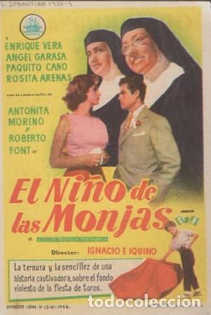 Cinema: PROGRAMA DE CINE. EL NI&Ntilde;O DE LAS MONJAS PC-6152