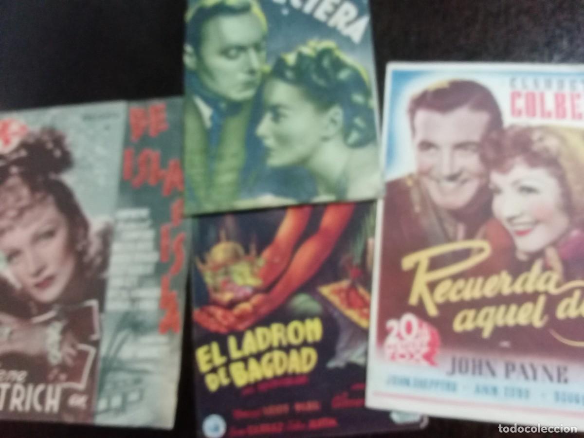  Foglietti di film di film antichi di cinema: 4 programas de cine :De isla en isla, Recuerda aquel d&iacute;a, El Ladron de Bagdad, Si no amaneciera.