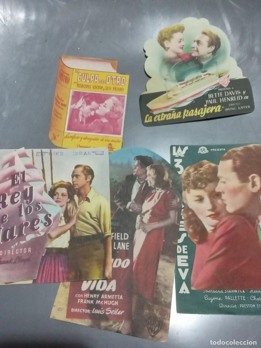  Foglietti di film di film antichi di cinema: 5 Programas de cine troquelados.