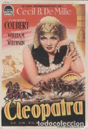 Cine: PROGRAMA DE CINE. CLEOPATRA PC-6163 - Foto 1