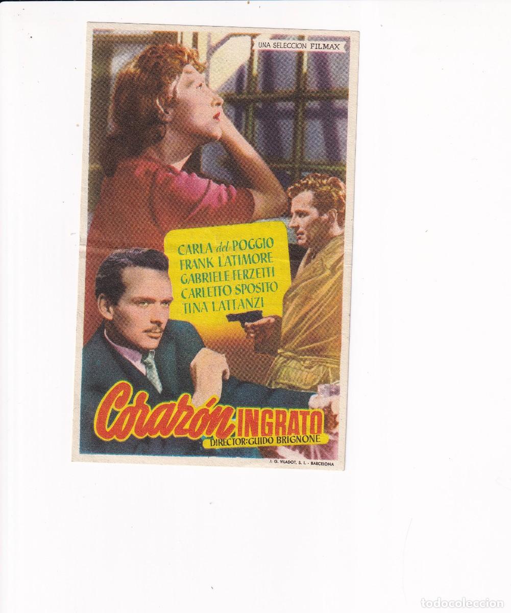 Cine: CORAZON INGRATO .- CARLA del POGGIO - Foto 1