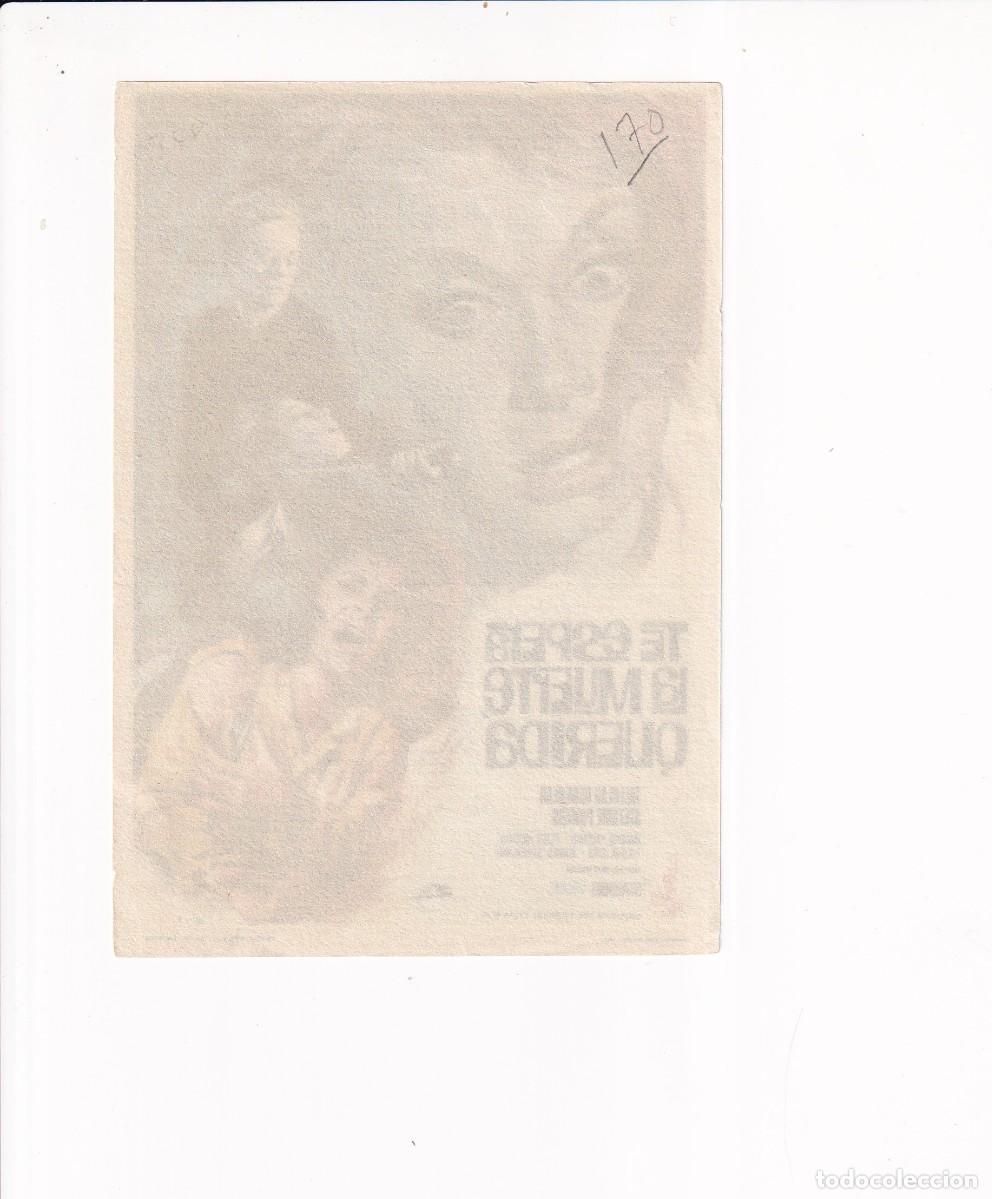Cine: TE ESPERA LA MUERTE QUERIDA .- TALUILAN BANKHEAD - Foto 2