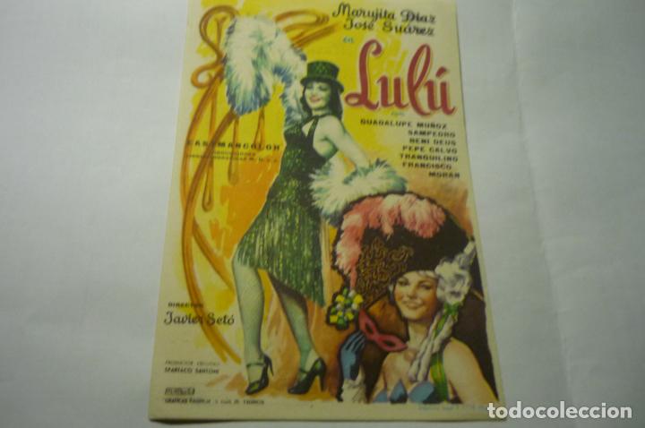 Cine: programa lulu -marujita diaz publicidad - Foto 1