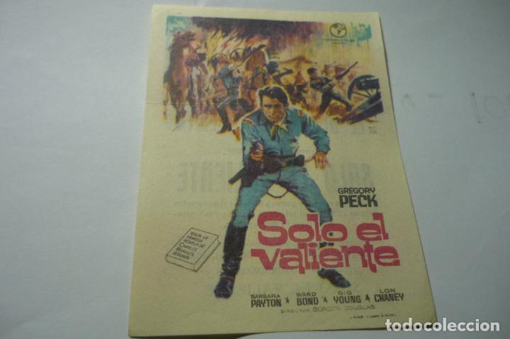 Cine: programa solo el valiente gregory peck.- publicidad avenida .-reus - Foto 1