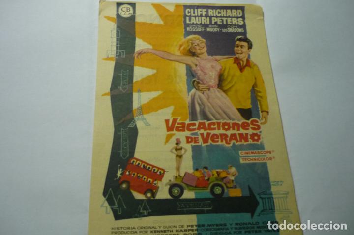 Cine: programa vacaciones de verano .- cliff richard publicidad - Foto 1