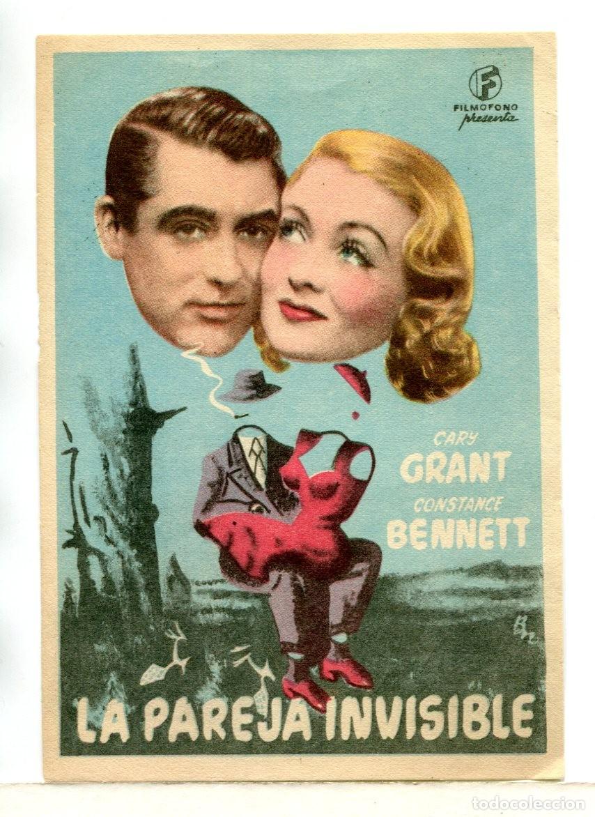 Cinema: UNA PAREJA INVISIBLE, con Cary Grant.