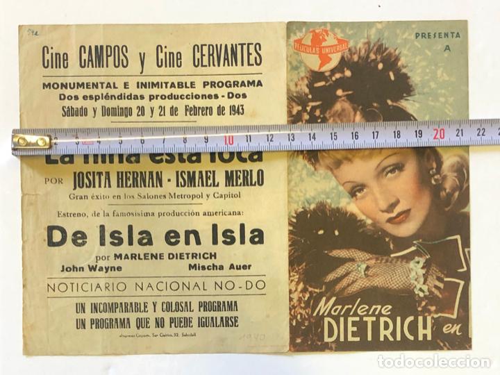 Cine: DE ISLA EN ISLA - MARLENE DIETRICH, DOBLE - Foto 4