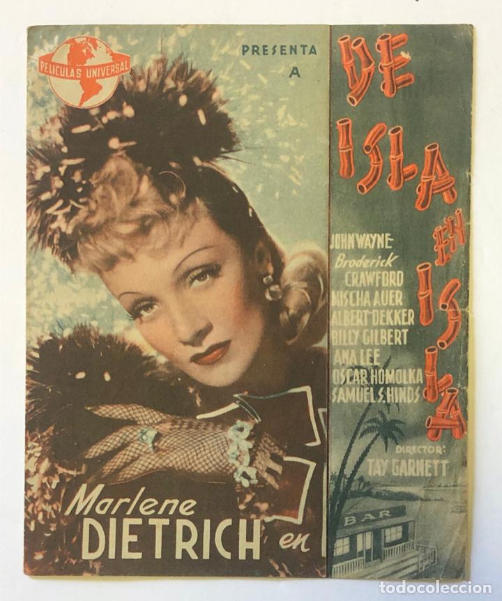 Cine: DE ISLA EN ISLA - MARLENE DIETRICH, DOBLE - Foto 1