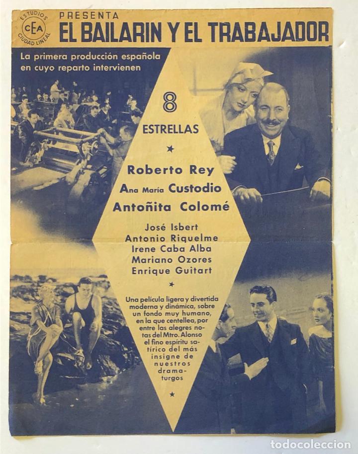 Cine: EL BAILARIN Y EL TRABAJADOR, DOBLE - Foto 2