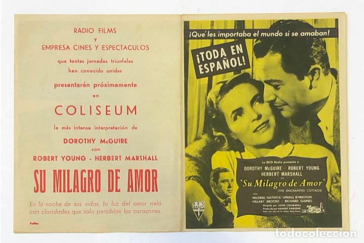 Cinema: SU MILAGRO DE AMOR, DOBLE