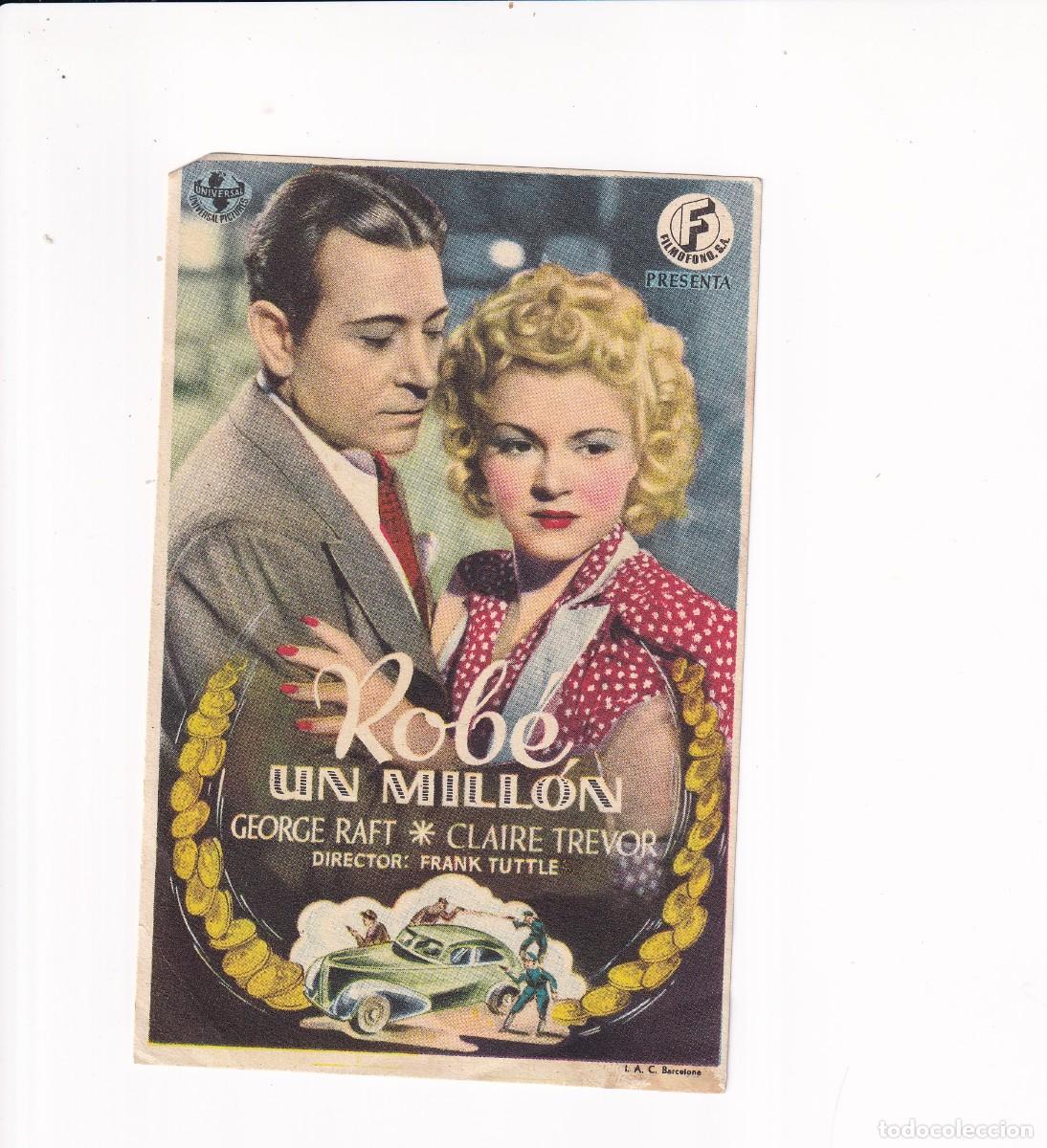 Cine: ROBE UN MILLON .- GEORGE RAFT - Foto 1