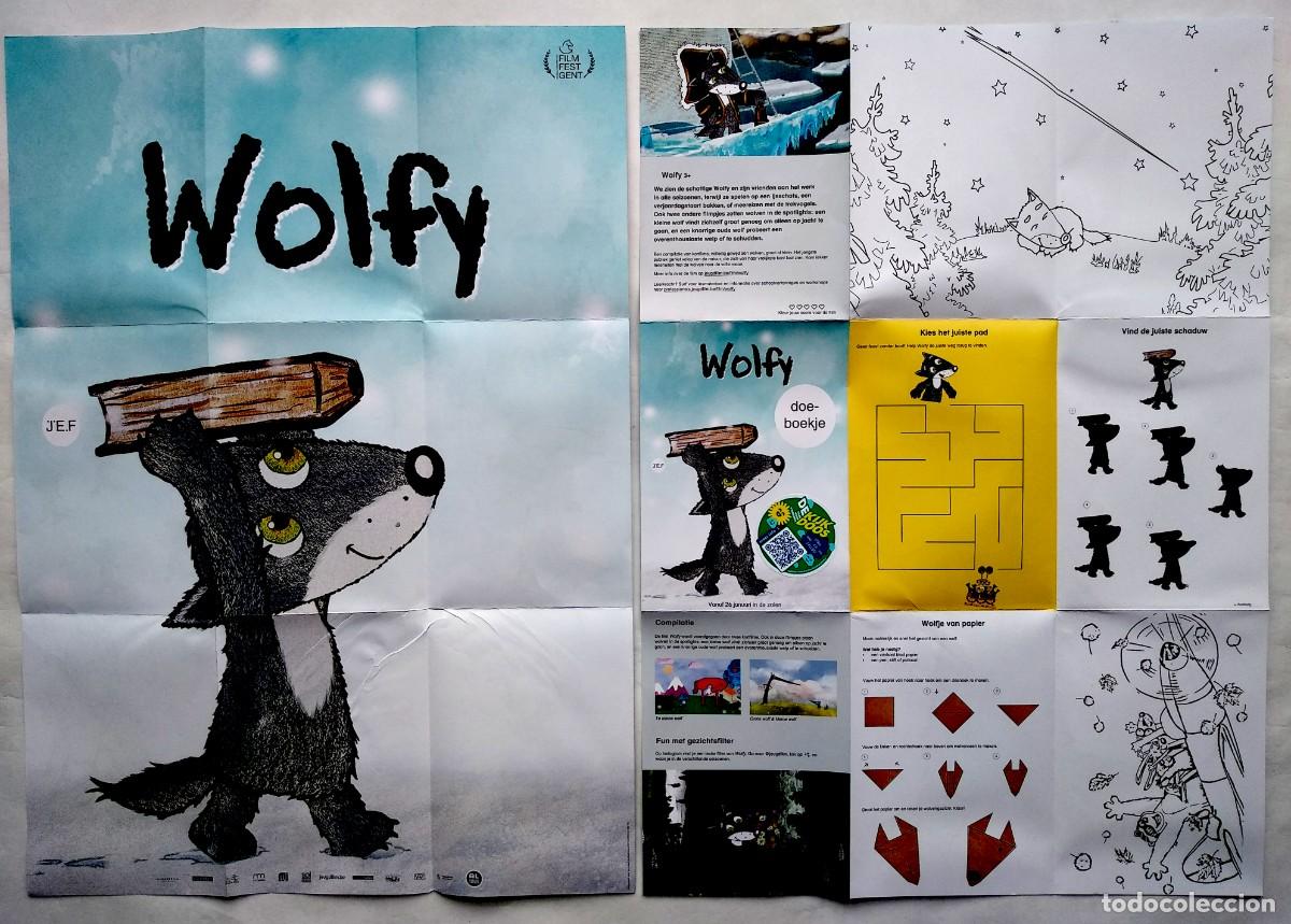 Cine: WOLFY. ANIMACI&Oacute;N. PROGRAMA BELGA. PLEGADO 15 X 21 cms. - Foto 1
