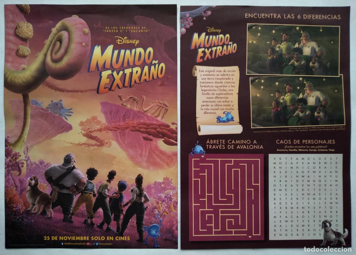 Cine: MUNDO EXTRA&Ntilde;O. ANIMACI&Oacute;N. 21 X 30 cms. - Foto 1