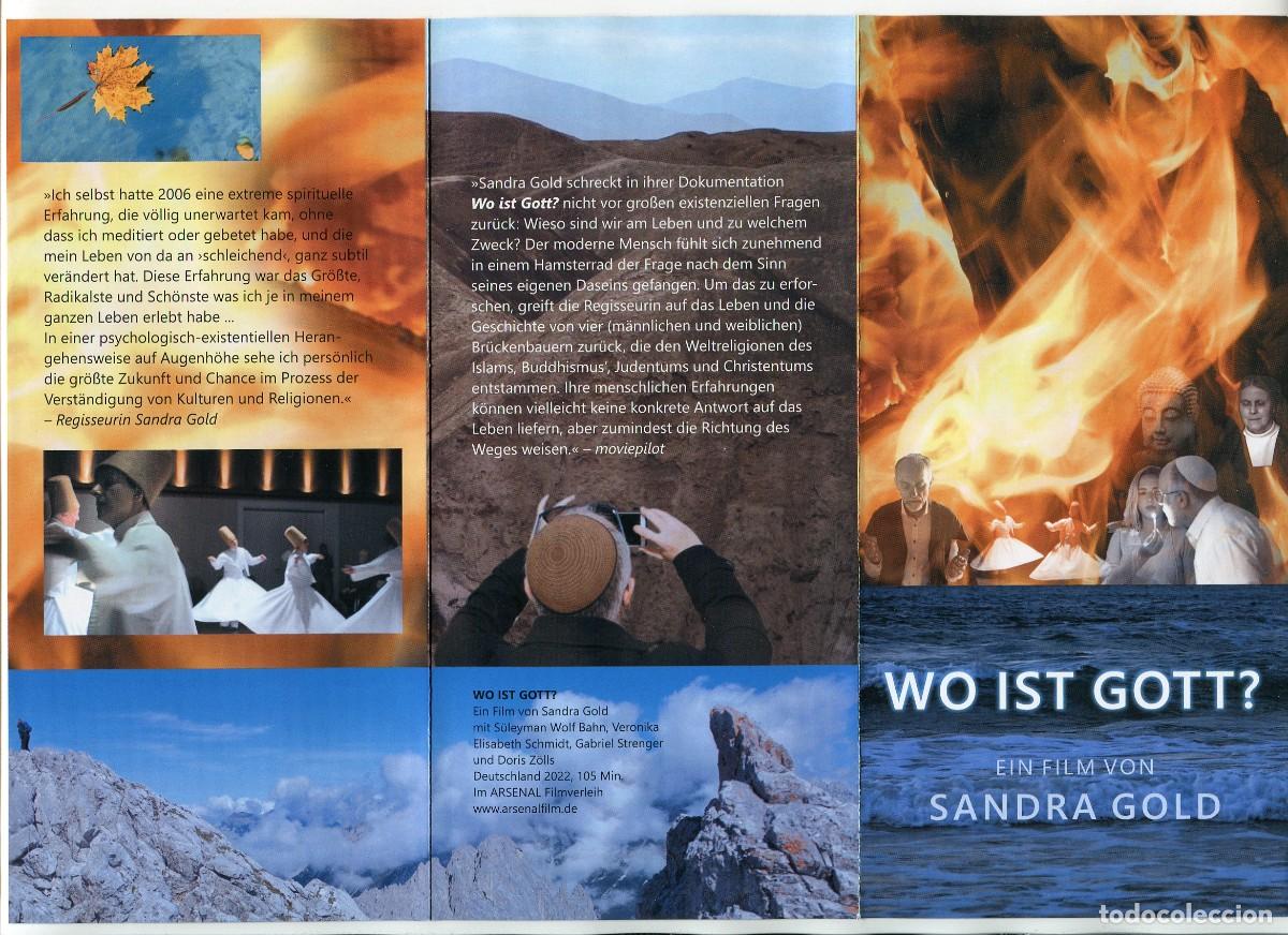 Kino: WO IST GOTT, de Sandra Gold. PROGRAMA AUSTRIACO. 10 X 21 cm. cerrado.