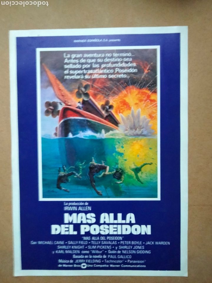 Cine: Folleto Mas All&aacute; de Poseidon DIN A4 - Foto 1