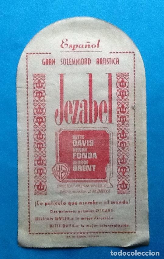 Cine: PROGRAMA DE CINE TROQUELADO. JEZABEL. EL ENVIO ESTA INCLUIDO. - Foto 2