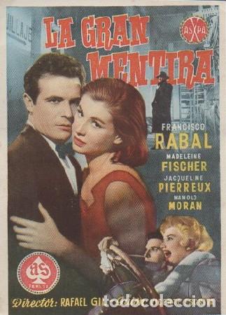Cine: PROGRAMA DE CINE. LA GRAN MENTIRA PC-6179 - Foto 1