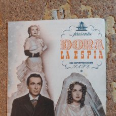 Cine: FOLLETO DE MANO DOBLE DE LA PELICULA DORA LA ESPIA. Lote 385592829