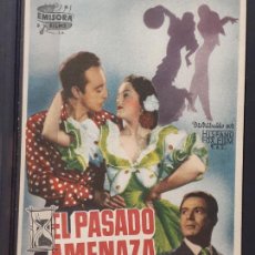 Cine: CARTEL DE CINE. EL PASADO AMENAZA. 1950.. Lote 385688144