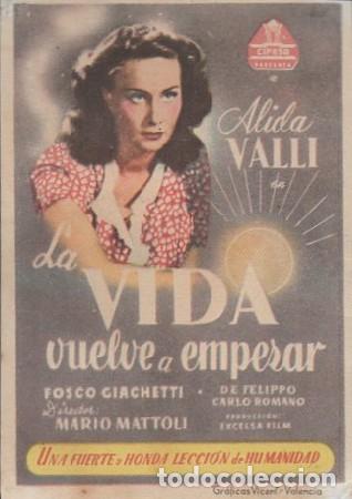 Cine: PROGRAMA DE CINE. LA VIDA VUELVE A EMPEZAR PC-6204 - Foto 1