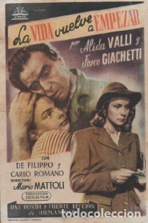 Cine: PROGRAMA DE CINE. LA VIDA VUELVE A EMPEZAR PC-6206 - Foto 1