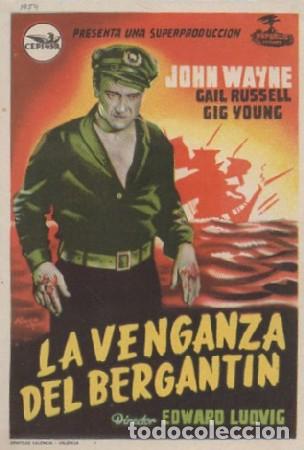 Cine: PROGRAMA DE CINE. LA VENGANZA DEL BERGANTIN PC-6212 - Foto 1