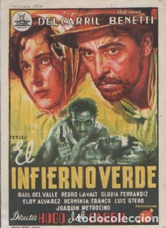 Cine: PROGRAMA DE CINE. EL INFIERNO VERDE PC-6229 - Foto 1