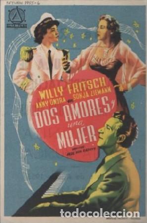 Cine: PROGRAMA DE CINE. DOS AMORES Y UNA MUJER PC-6236 - Foto 1