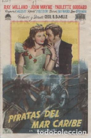 Cine: PROGRAMA DE CINE. PIRATAS DEL MAR CARIBE PC-6245 - Foto 1