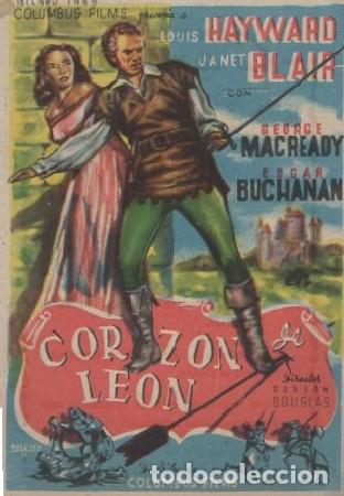 Cine: PROGRAMA DE CINE. CORAZ&Oacute;N DE LE&Oacute;N PC-6248 - Foto 1