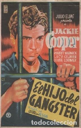 Folhetos de m&atilde;o de filmes antigos de cinema: PROGRAMA DE CINE. EL HIJO DEL GANSTER PC-6272