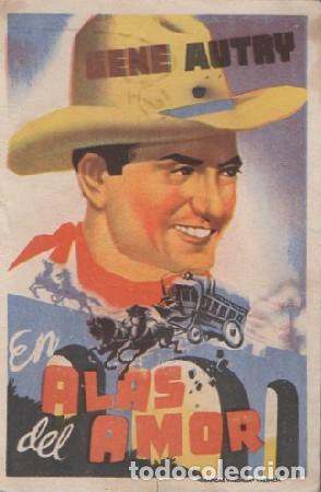 Folhetos de m&atilde;o de filmes antigos de cinema: PROGRAMA DE CINE. EN ALAS DEL AMOR PC-6274