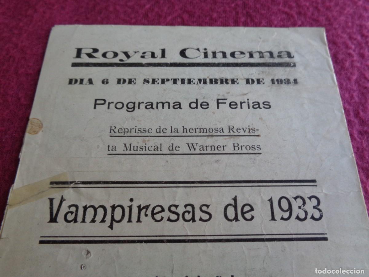 Cine: VAMPIRESAS DE 1933 PROGRAMA DOBLE WARNER GINGER ROGERS RUBY KEELER DICK POWELL JOAN BLONDEL - Foto 6