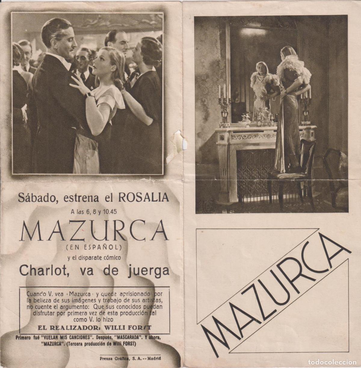 Cine: Mazurca. Doble de Ufilms. Cine Rosal&iacute;a - Foto 1