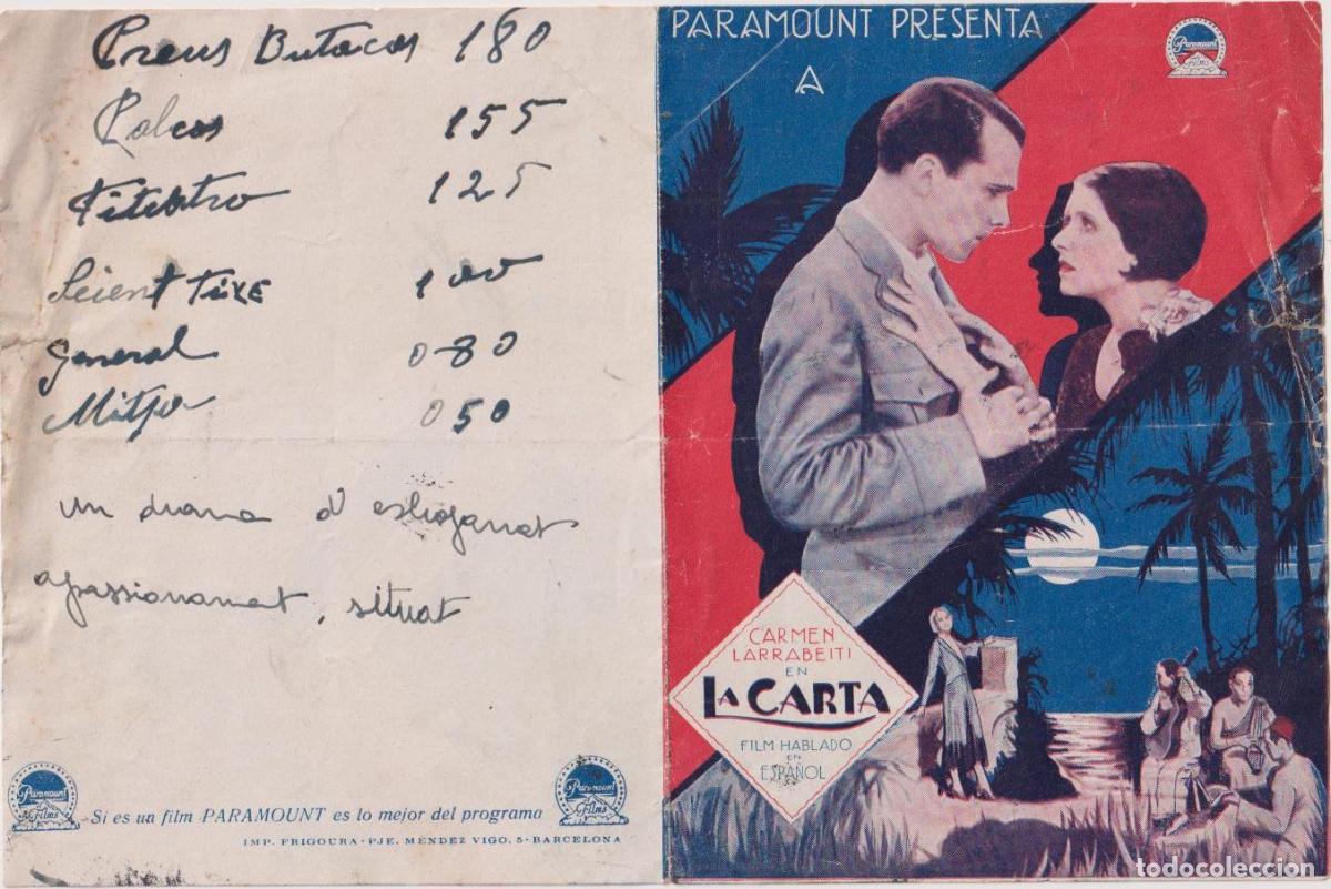Cine: La Carta. Doble de Paramount - Foto 1