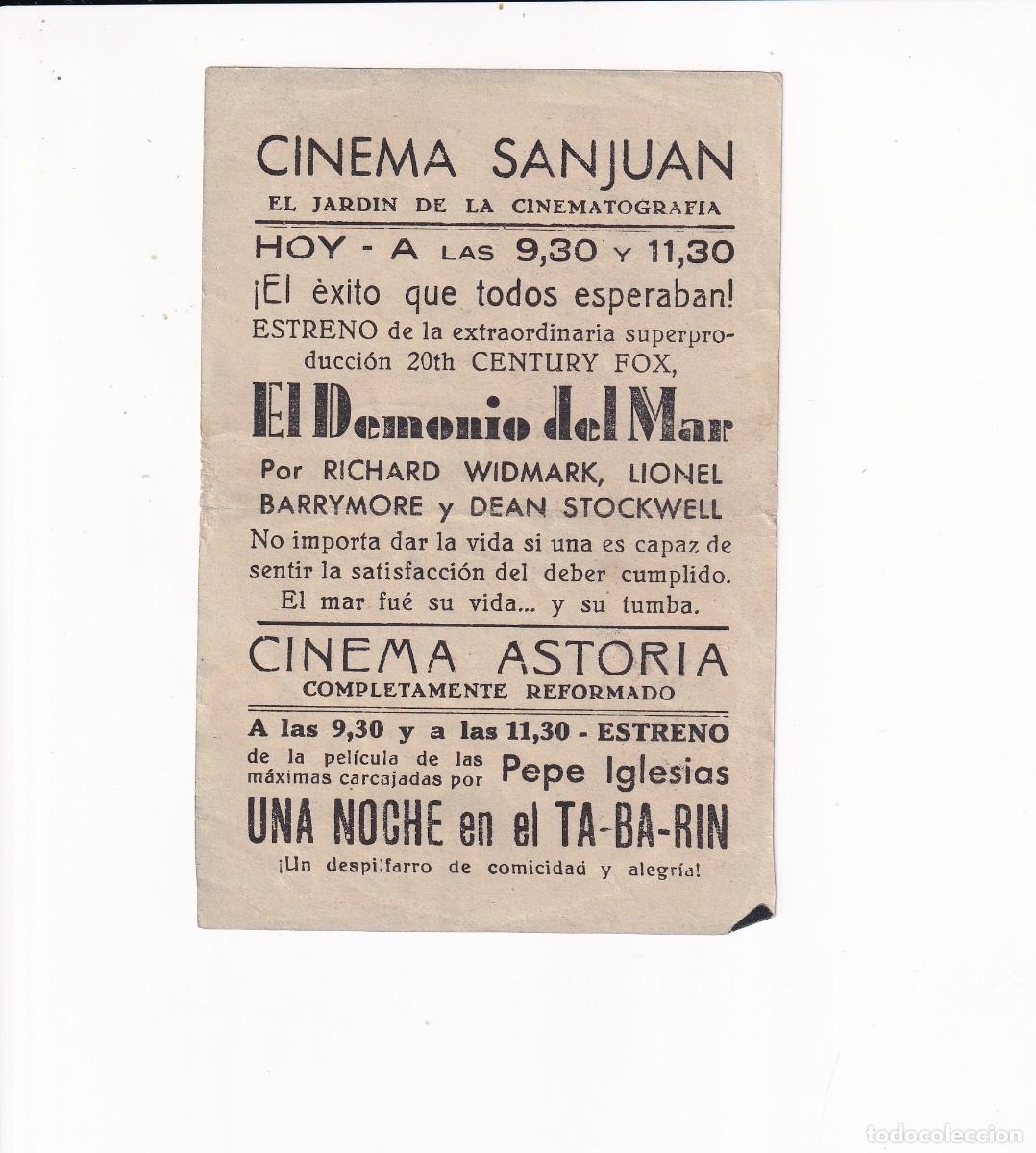 Cine: EL DEMONIO DEL MAR .- RICHARD WIDMARK - Foto 2