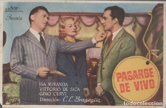 Folhetos de m&atilde;o de filmes antigos de cinema: PROGRAMA DE CINE. PASARSE DE VINO PC-6304